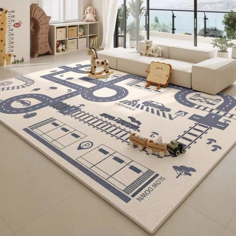 

Non-Slip Washable Area Rug – Kids Room Living Room Bedroom Floor Mat, Machine Washable Carpet for Home