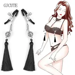 1 Pair Metal Nipple Clamps Chain Nipple Clips Labia Clamps Slave BDSM Women Toys Adult Sex Games Vagina Labia Spreader