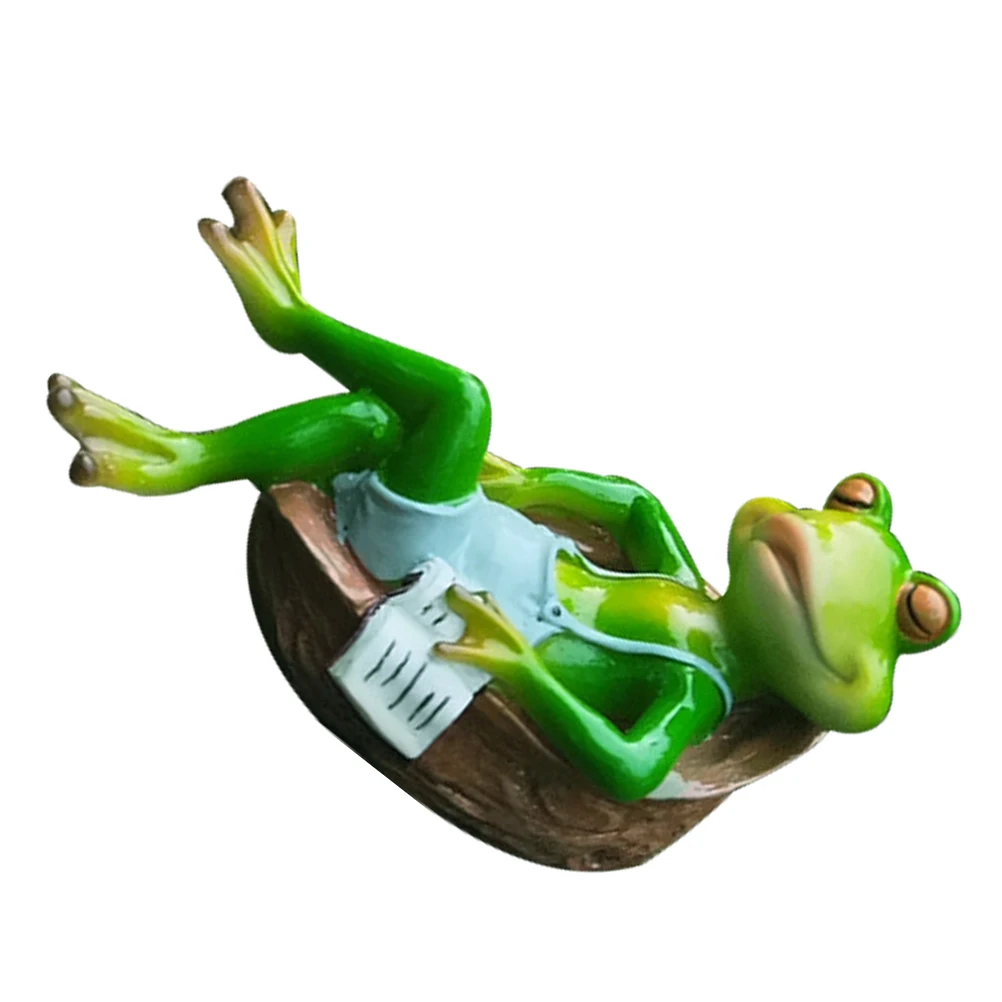 

Home Decor Frog Ornaments Cartoon Adorable Figurine Statue Sculpture Frogs Decoration