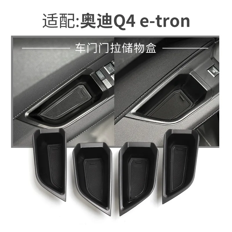 FOR Audi Q4 e-tron Car armrest box storage box Car door modification storage box Q5e-tron Automotive interior modification