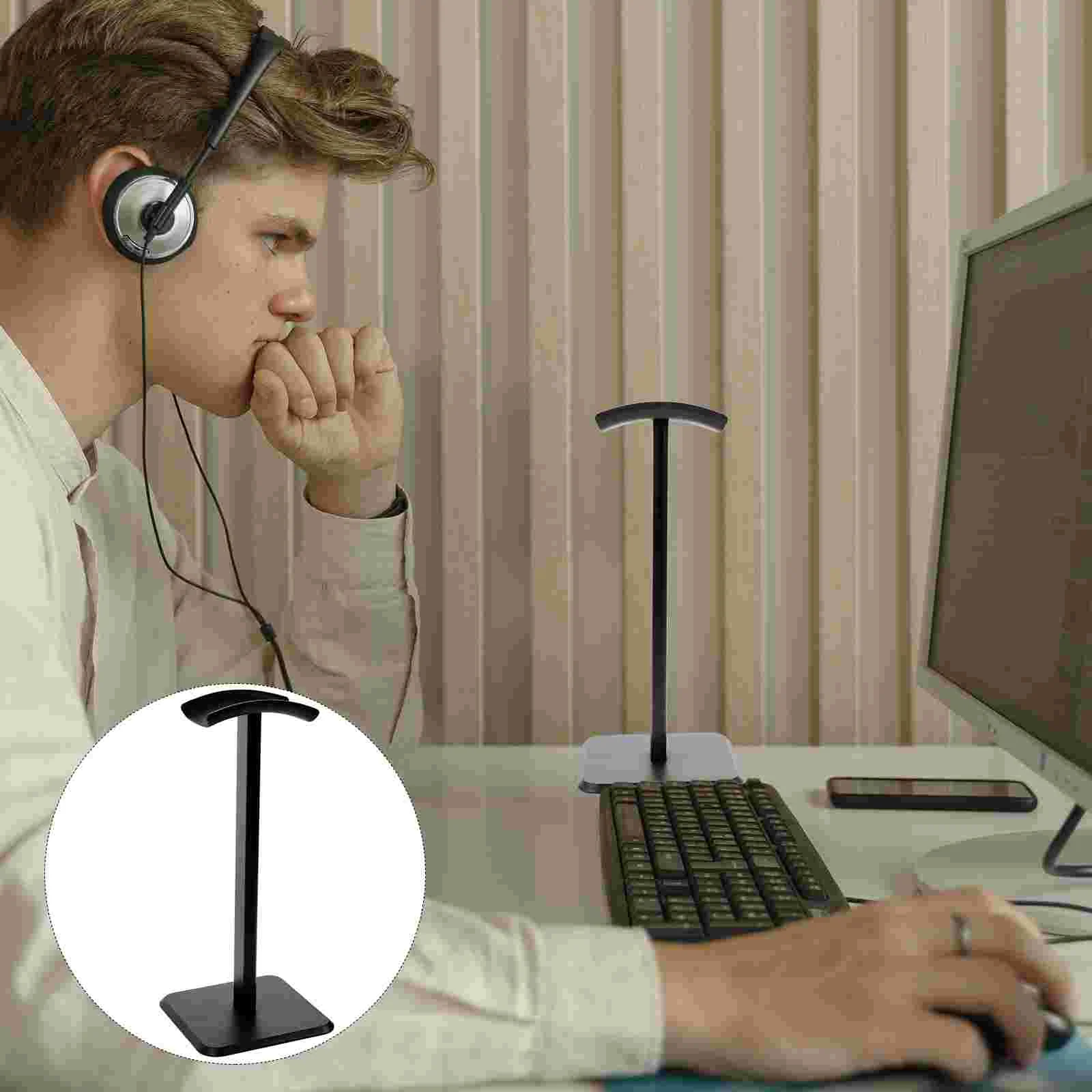 Headphone Stand Headset Holder Storage Display Desk Gaming Hanger Rack Tabletop Accessories