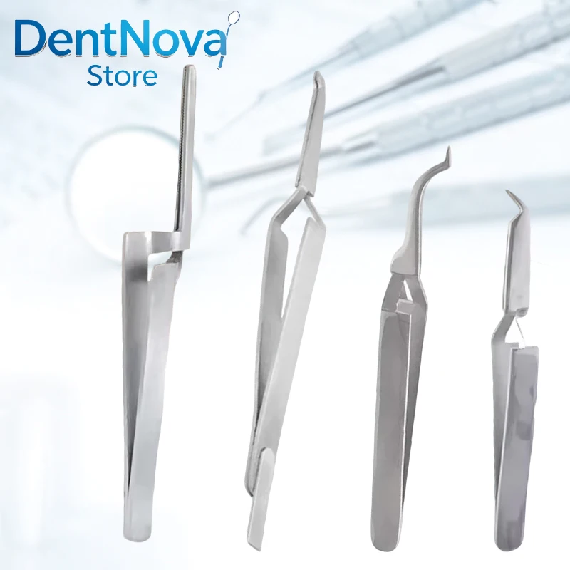 Dental Mathieu Plier Orthodontic Tweezers Bracket Holder for Posterior Tube Stainless Steel Dentist Surgical Instrument
