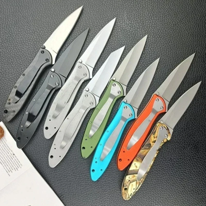 KS 1660 Ken Onion Leek Assisted Open Pocket Folding Knife 8Cr13Mov Blade 14C28N Handles Outdoor Camping Hunting Knife