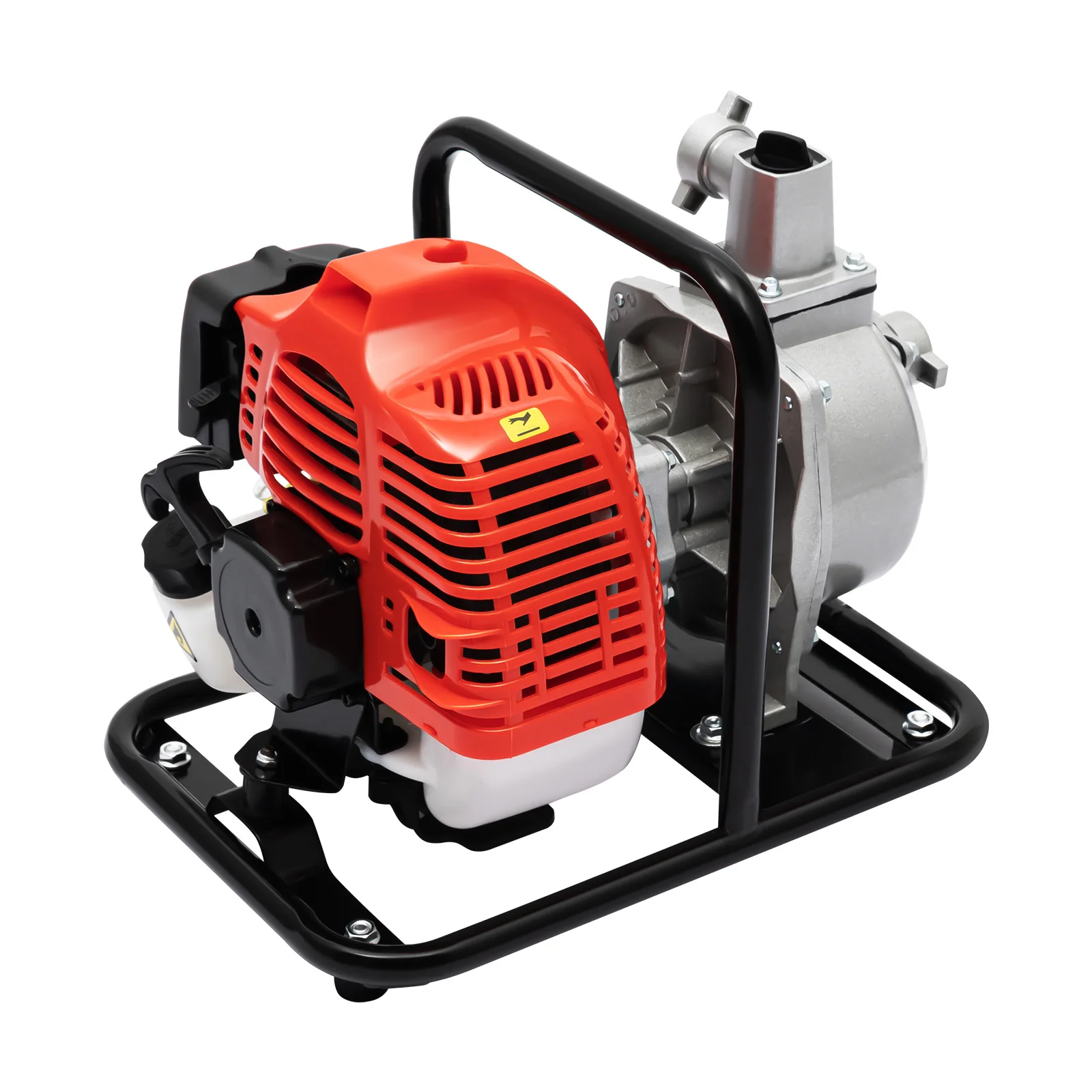 2 Stroke 43cc Water Pump Gasoline Transfer Pump 1.2 L Tank Air Cooled for Drainage Irrigation 20000 l/h