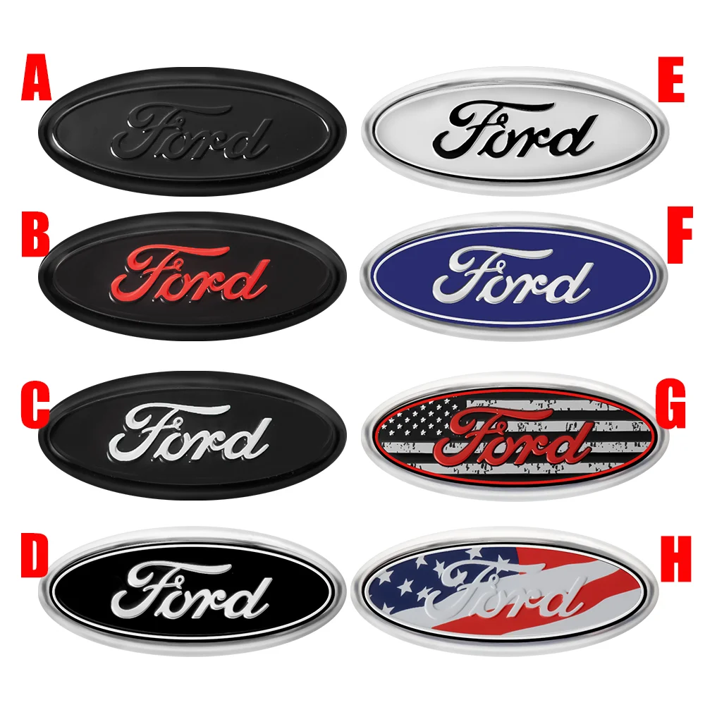 Car Styling Steering Wheel Center Emblem Sticker Center Cover For Ford Fiesta Mondeo Explorer Escape Shelby Fusion Mk5 Mk7 Kuga view 2