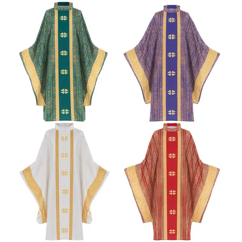 

Neutral Retro Robe loween Performance Dr Dance Ethnic Clothing Long Robe for Men And Women