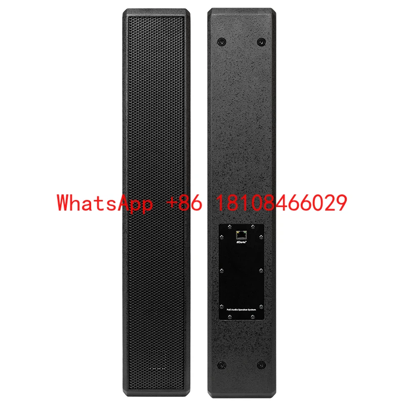 

DSPPA DT4008 POE Powered Passive Lacquered Wooden Column Speaker with Dante Transmission 40W 8-Unit for Conference Rooms
