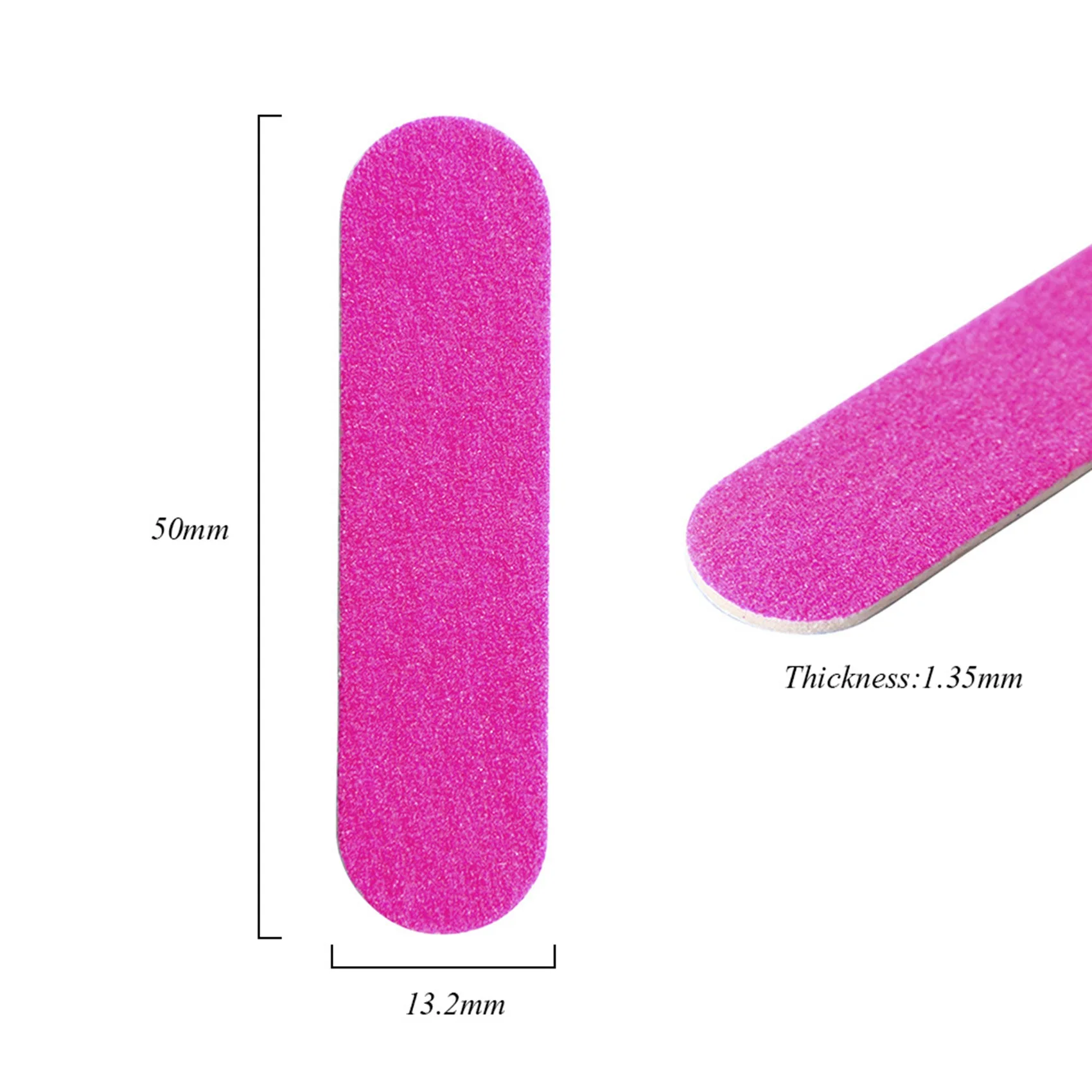 200 قطعة من مبرد الأظافر مزدوج اللون خشبي عازلة صغيرة الرملي 180/240 أدوات مانيكير للاستعمال مرة واحدة