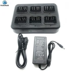 Multiple 6-Way Rapid Battery Charger For Motorola XIR P8268 DP4400 DP4800 DP4801 DEP550 DEP570 DP2000 DP2400 DP2600 Radio