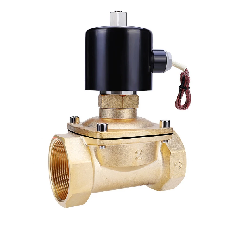 2'' Brass Normally Open Solenoid Valve 24V 12V 220V 110V Water/Gas Solenoid Valves