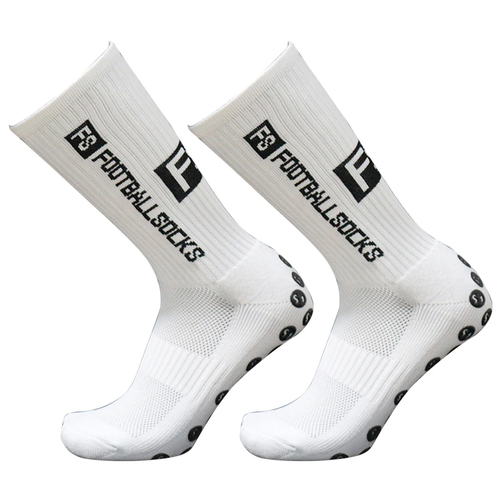 Chaussettes de sport en silicone pour hommes et femmes, chaussettes de football, chaussettes de basket-ball à ventouse, chaussettes anti-alde