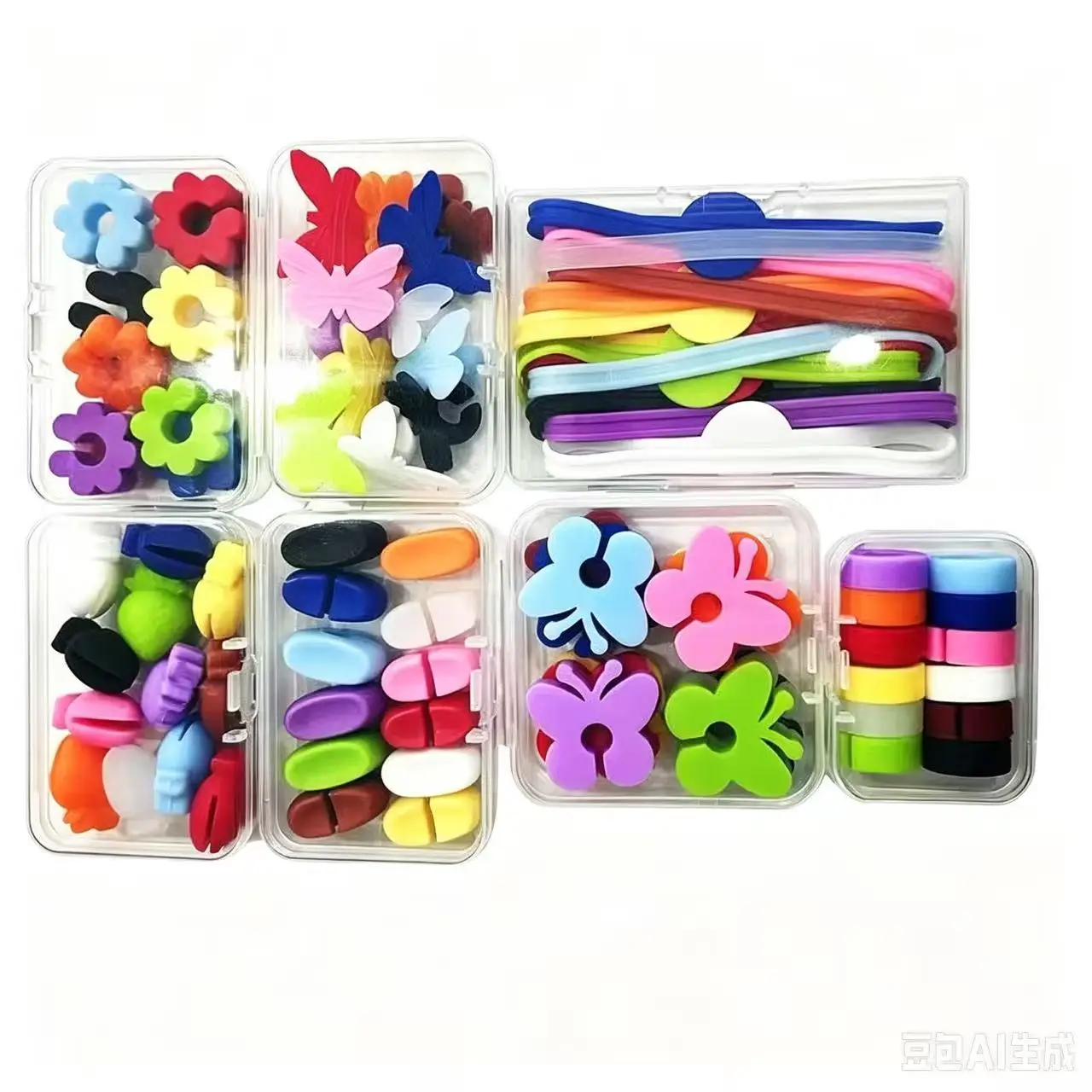 Silicone Strawberry Wine Glass Charms and Coasters with Box Drink Markers for Wine Tasting Party Decoration, Weddings