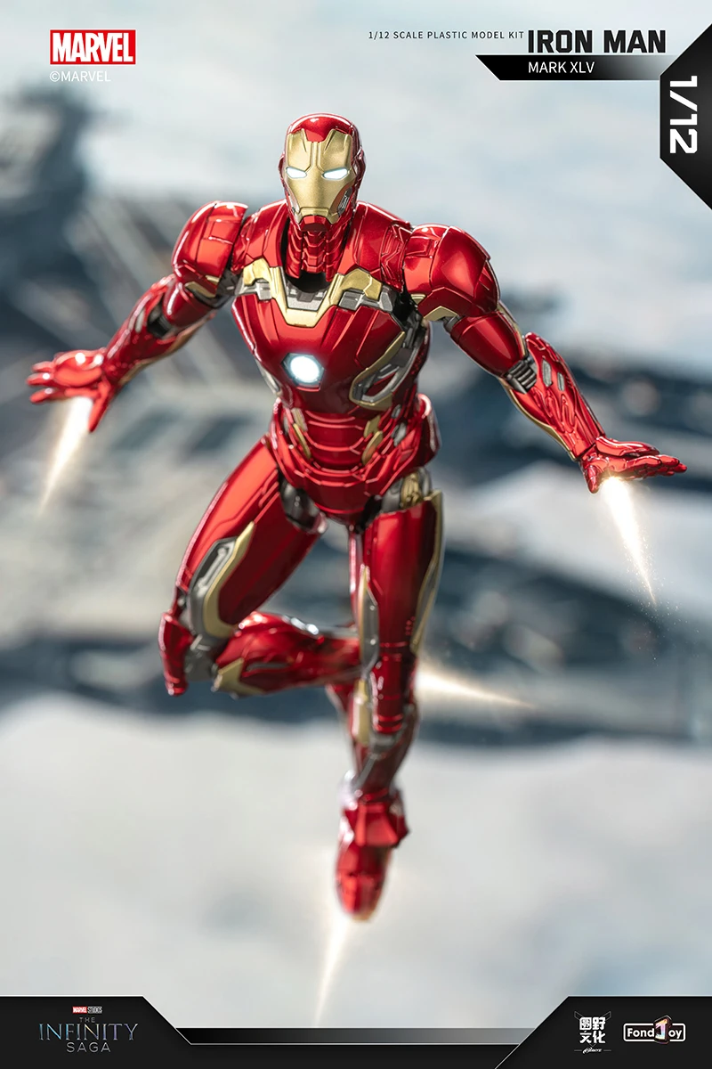 Fondjoy Iron Man MK45 Model Kit Infinity Saga Ironman MARK XLV Assembly Toy ABS Material Joint Movable Children's Birthday Gifts