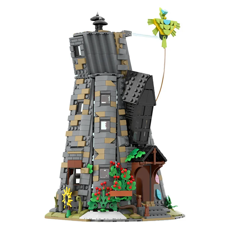 Lovegood-Kit de bloques de construcción de Casa mágica para niños, MOC, Harry Owlery, torre, castillo, arquitectura, ladrillos, juguete, regalo de cumpleaños