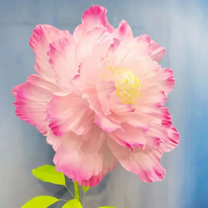 人工牡丹の花クレープ紙の花びら,10個,手作りの結婚式の装飾,誕生日パーティー,家の壁の背景