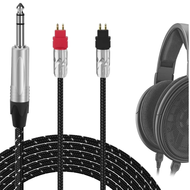 Geekria Apollo 6NOCC Upgrade Audio Cable Compatible With HD660S 6.35mm (1/4'') Replacement Headphones Cord (2.5m)