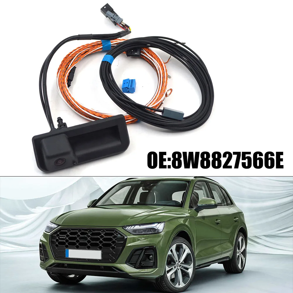 

1 Set Car LHD Rear View Camera Harness For A6L For Q5 For Q7 For Q80 8W8827566E Car Trunk Handle Replacement Installation