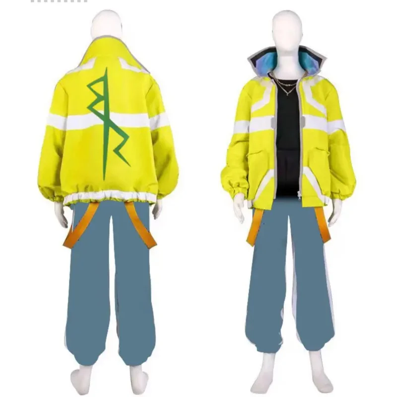 Cyberpunk Edge Walker maschio piombo David felpa con cappuccio a tema Rebecca 2077 Costume Cospaly Cyber