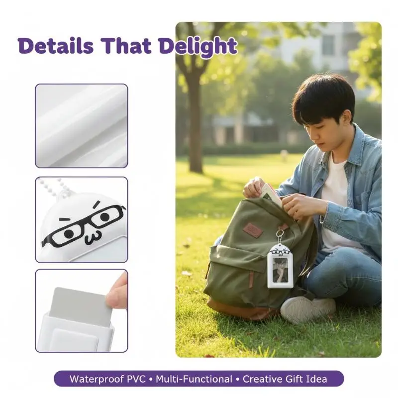 Durable Anti-Scratch Kpop Photocard Holder Cute 1Pc Idol Photo Card Sleeve Album for Fans Collection Gift