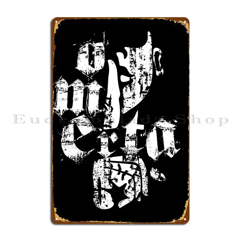 Old School Gentleman Stay Silent Code Of Silence Omerta Metal Plaque Decoration Design Cinema Pub Garage Tin Sign Poster
