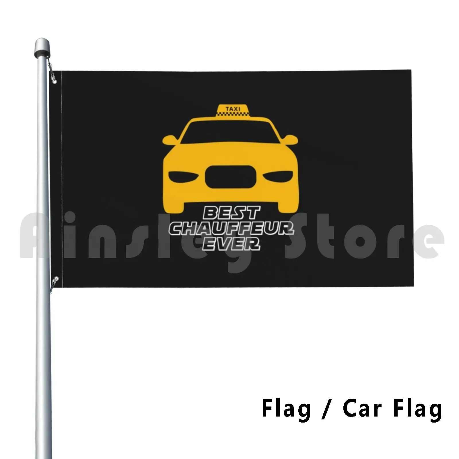 Flag Car Flag Best Chauffeur Ever Taxi Driver Gift Short-Sleeve Unisex Holiday Appreciation Gift-Thank You Gift-Bus Driver Top A