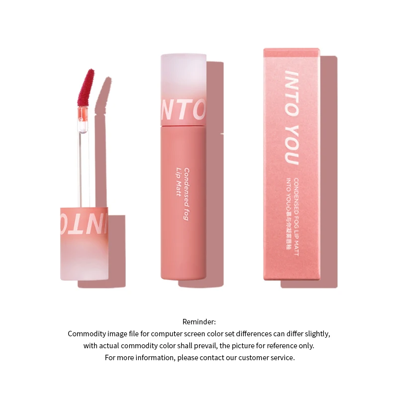 INTO YOU  Matte Condensed Fog Lip Matt Lip Gloss 3 New shade Cosmetic Lip Glaze Long Lasting Lip Tint Lips Makeup