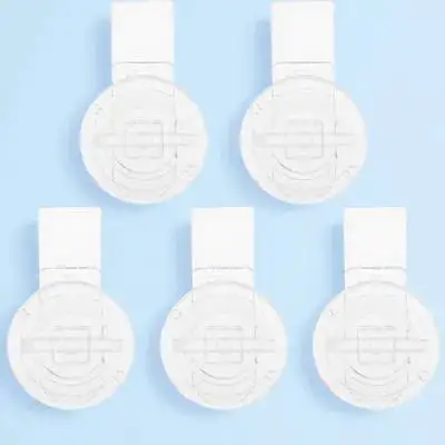 5pcs Acrylic Latch Transparent Hasp Sturdy Wooden Buckle Closure Lock Fastener For Home Office Storage Boxes,