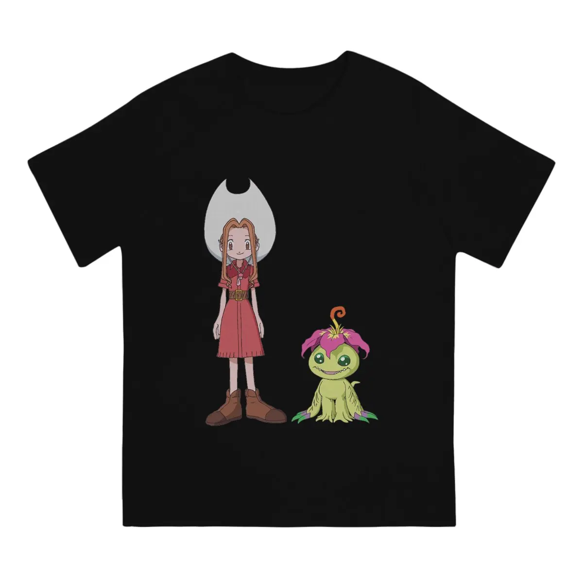 MIMI and Palmon Digital Monster T Shirt Punk Crewneck TShirt Polyester Streetwear