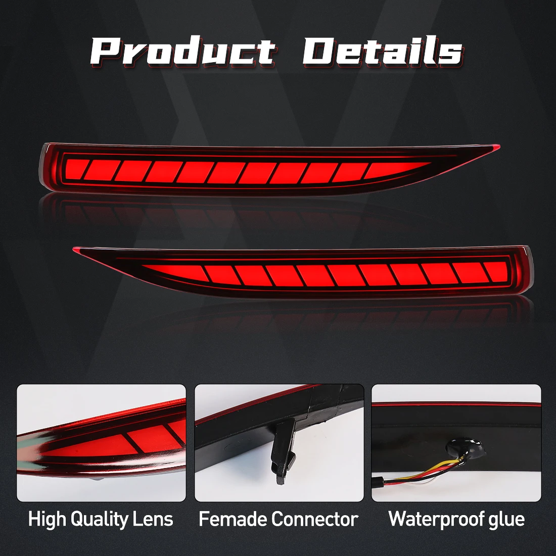 Reflector de parachoques trase - Car Accessories For Road Trip reseña y precio