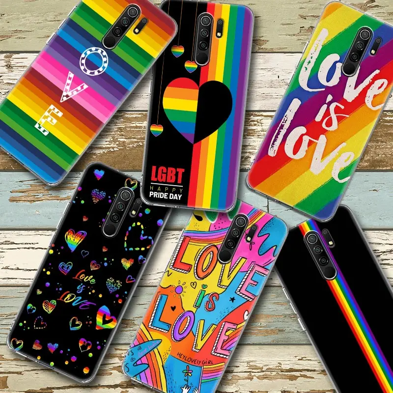 حافظة لهاتف شاومي 12T Pro 12 11X 10T 11T 13 Pro نوت 10 9T غطاء شفاف للمثليين المثليين LGBT