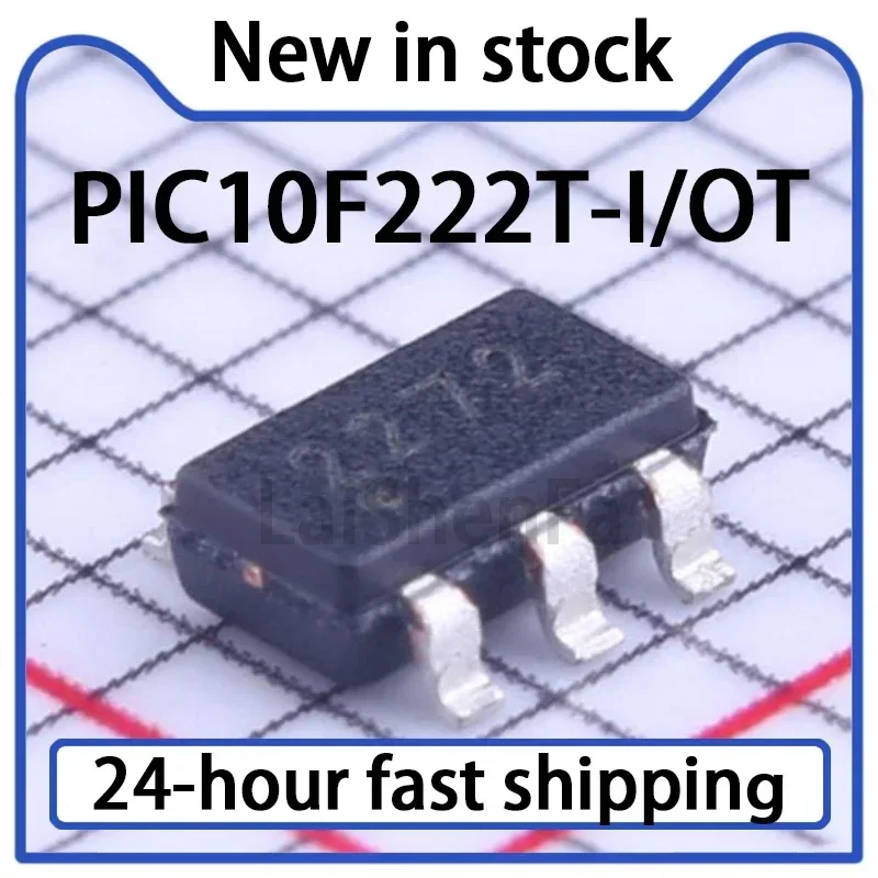 10PCS PIC10F222T-I/OT Package SOT-23-6 Microcontroller (MCU/MPU/SOC) Stock