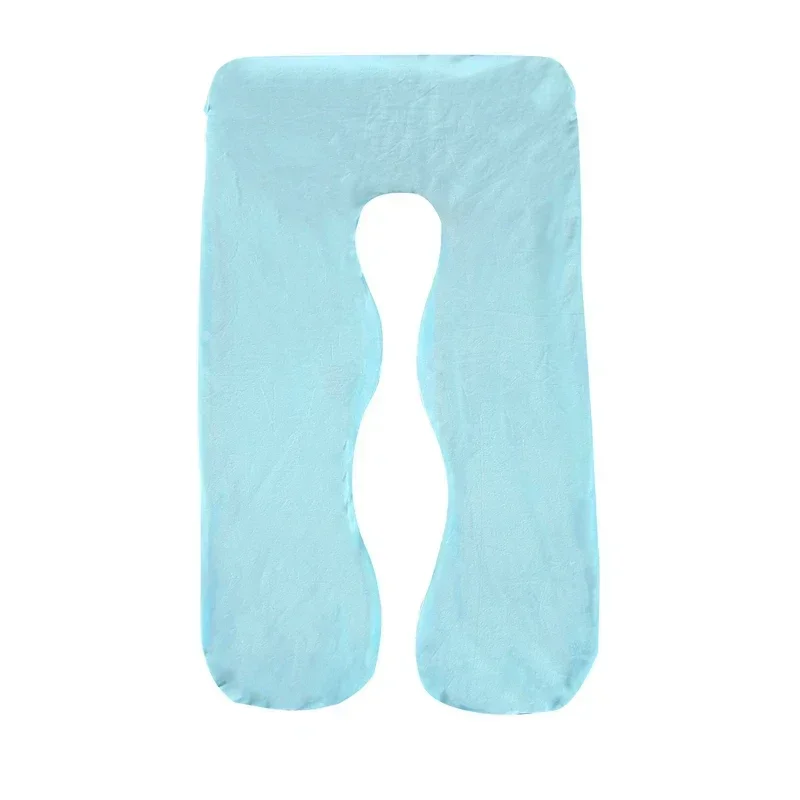 140/150CM Pregnant Maternity U-shaped Body Pillow Case Velvet Replacement Washable Cover Sleeping Support for Leg Pillow Cover