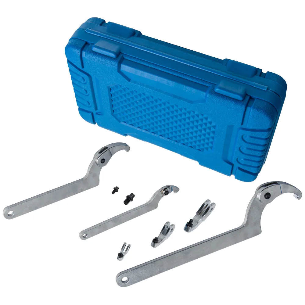 

Hook Pin Wrench Spanner Tool Kit for Adjusting Collars Lock Nut Rings Bearin@LU9P