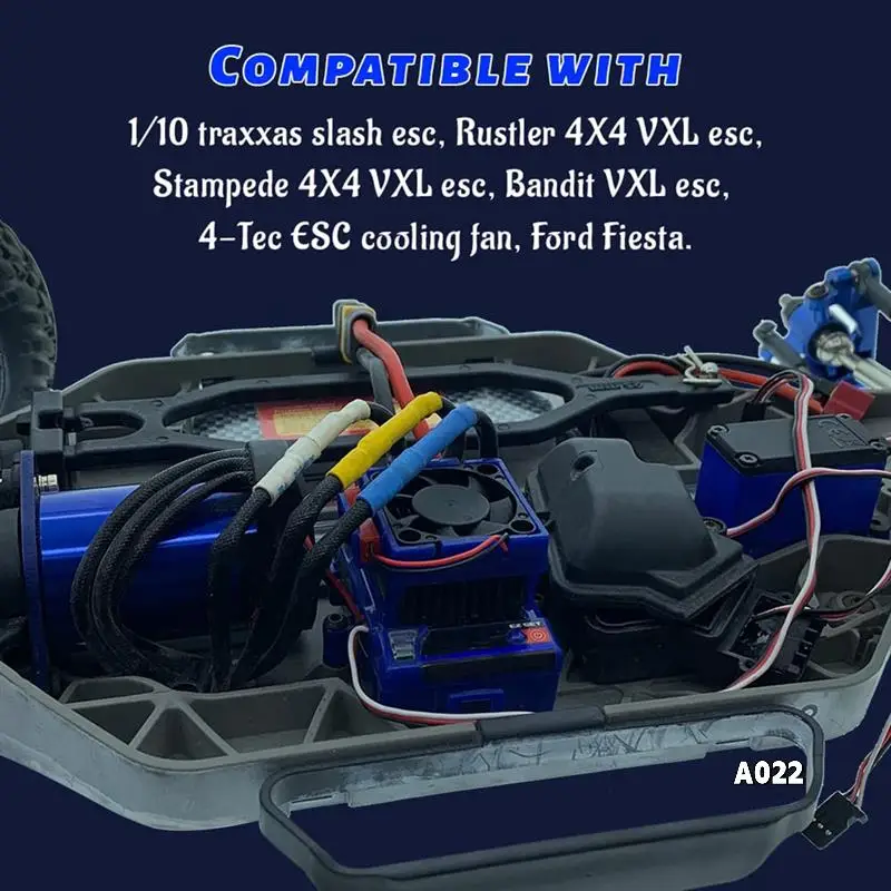 

2 шт. VXL-3S Velineon ESC VXL-3 VXL 3S Радиатор Охлаждающий вентилятор для Traxxas Bandit Rustler Stampede Slash 2WD/4X4 VXL Запчасти