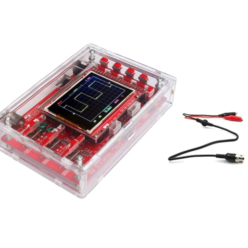 

Dso138 Oscilloscope Kit Diy Learning Kit Handheld Pocket Digital Oscilloscope Kit Smd Soldering + Acrylic Diy Case