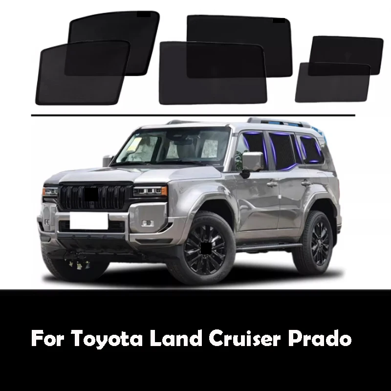 

Для Toyota Land Cruiser Prado LC250 2024-2026 Автомобильный козырек на лобовое стекло, магнитный солнцезащитный козырек, сетчатые шторы