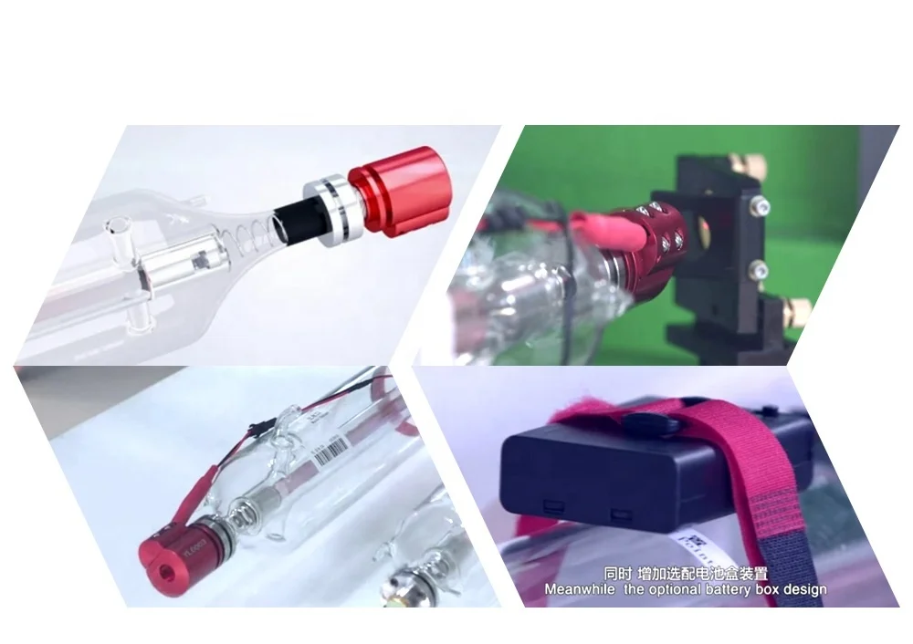 Red Dot Pointer Light Applied Co2 Laser Tube K40 Machine with 24 Volts Positioning Yongli