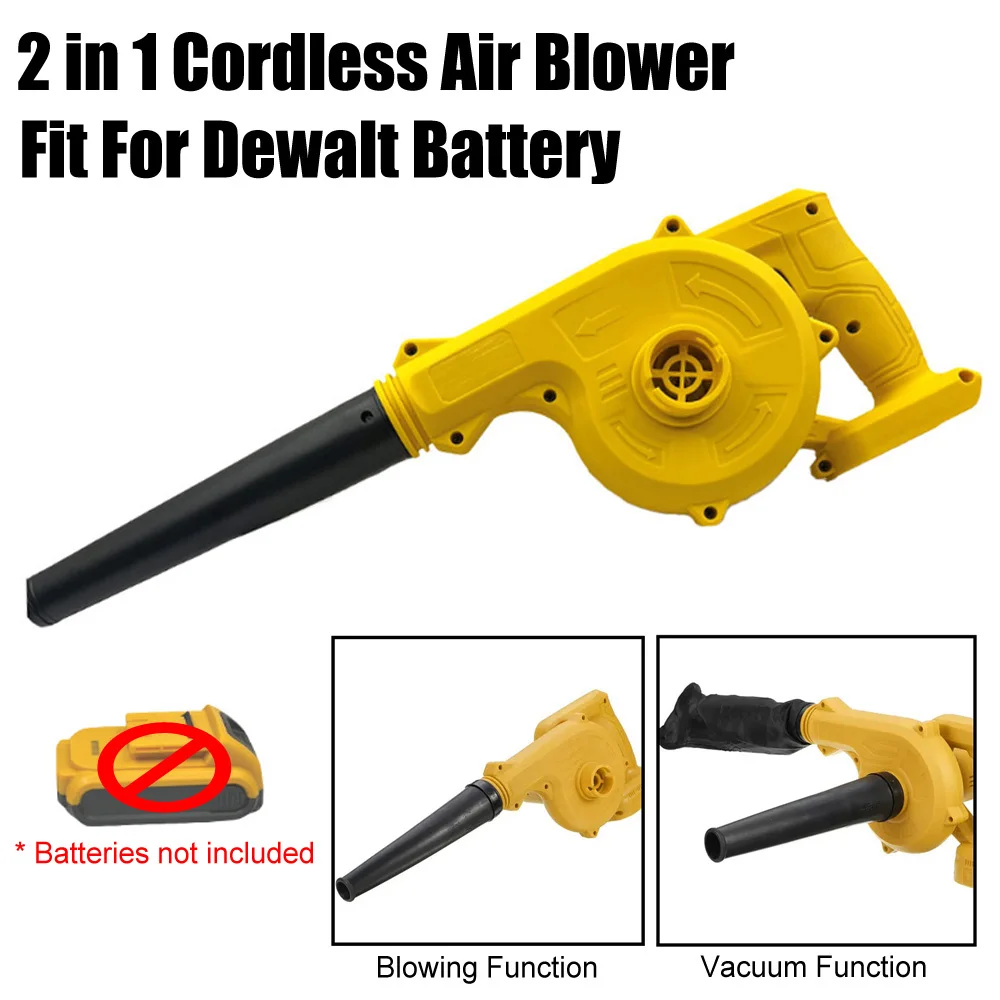 

2 in 1 Cordless Air Blower & Vacuum Cleaner Electric Dust Computer Collector Leaf Duster Power Tools For Dewalt 18V 20V Battery