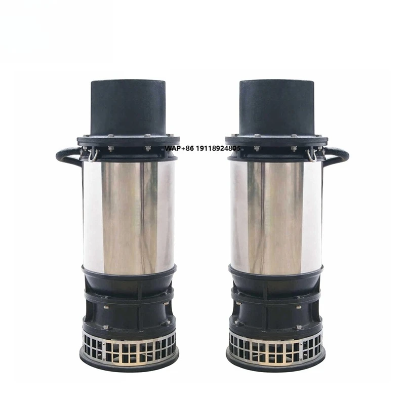 WLT 10HP Fish Pond Sewage Submersible Drainage Pumps Low Head High Discharge Submersible Pump for Large Flow