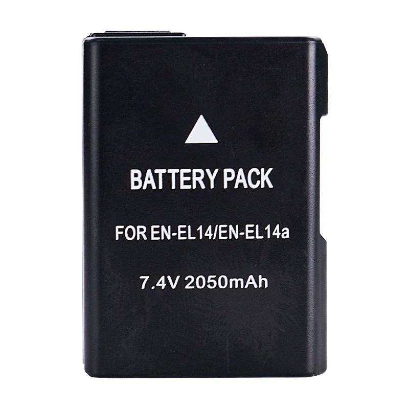 EN-EL14/A battery is applicable to Nikon cameras D3200, D3400, D5100, D5200, D5400 and D5600.