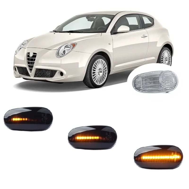 for Alfa Romeo Mito 955 2008 2009 2010 2011 2012 2013 2014 2016 2017 Dynamic LED Indicator Side Marker Turn Light Signal Lamp