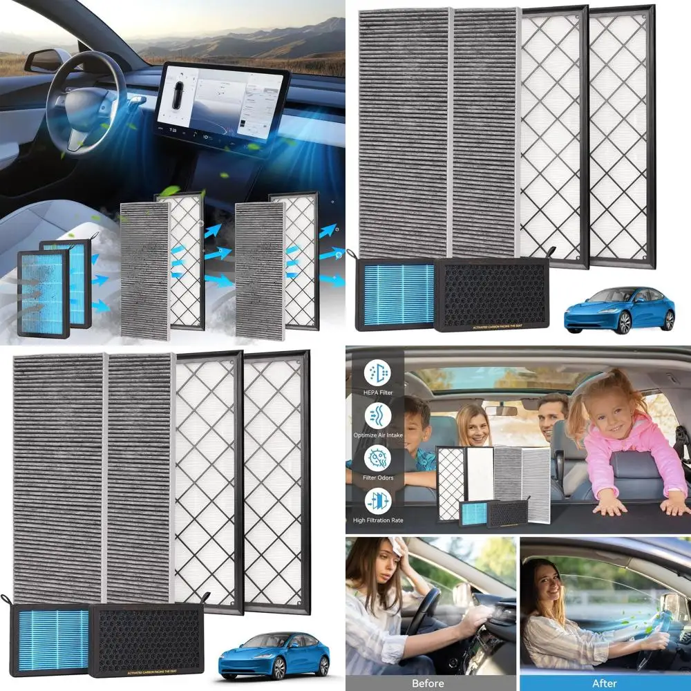 

6 Pack Compatible HEPA Cabin Air Filters for 2020-2025 Models, Easy Installation, High-Efficiency Air Intake Filters