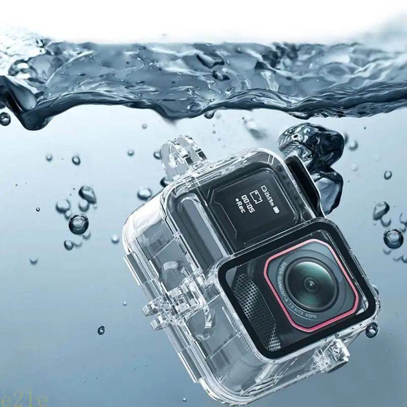 

E21E High Strength Waterproof Case for 360 Pro2 Camera Housing 45M Underwater Case with Secure Mounting