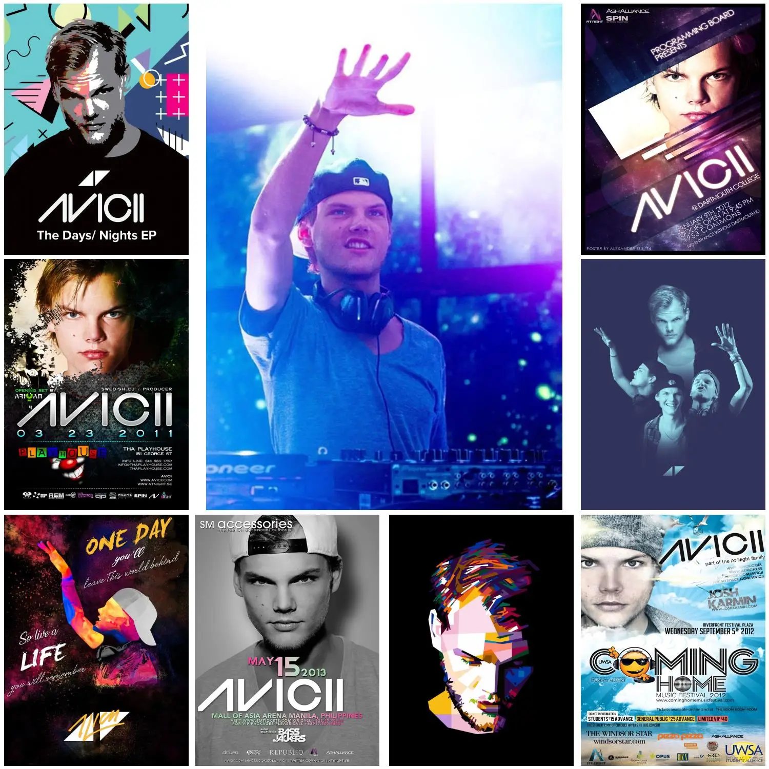 

avicii Poster Decorative Painting Canvas Poster Gift Wall Art Living Room Posters Bedroom Painting