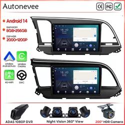 Android 14カーラジオ,GPS,CarPlay,WiFi,4G,ステレオ,メディアプレーヤー,2DINなし,2015-2021,ヒュンダイエラントラアバンテ用