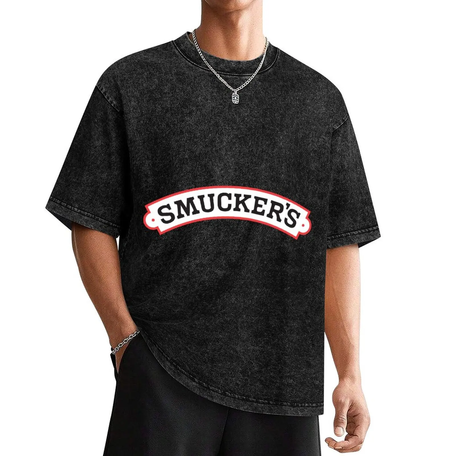 Camiseta de Smucker para hombre, ropa de verano sublime, camiseta gráfica de algodón, camisetas divertidas