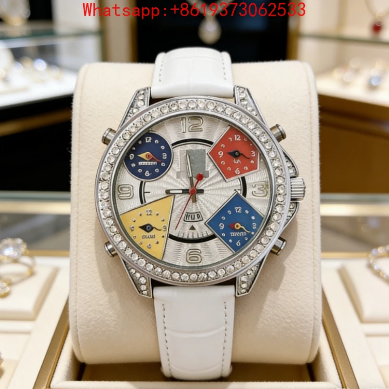Customized High-end Large Plate Watch Men's Watch Belt Gold Quartz Watch New