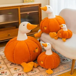 35cm Cute Giant Goose Doll Creative Pumpkin Goose Soft peluche Doll Throw Pillow Funny Cute Birthday Gift Decoration