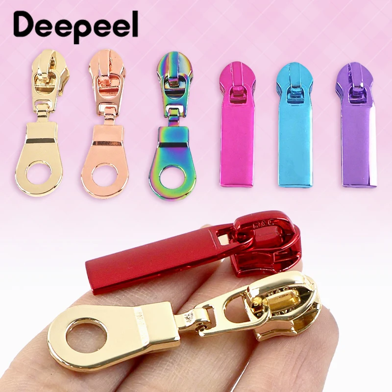 

10/20Pcs 5# Nylon Zipper Sliders Garment Bag Zips Puller Clothes Decor Zip Head Pocket Zippers Repair Kit DIY Sewing Accessories