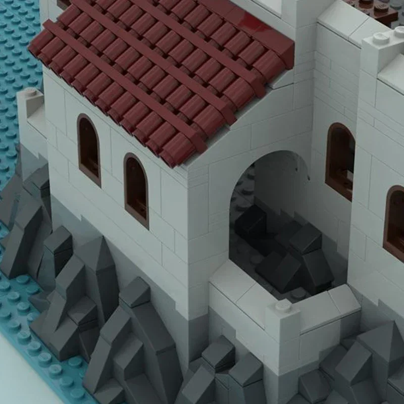 Moc Building Blocks Fortress Construction ทหาร Fortress การวิเคราะห์อิฐ DIY Assembly ของเล่นที่มีชื่อเสียงสําหรับ Childr วันหยุดของขวัญ
